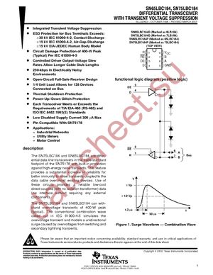 SN65LBC184D datasheet  